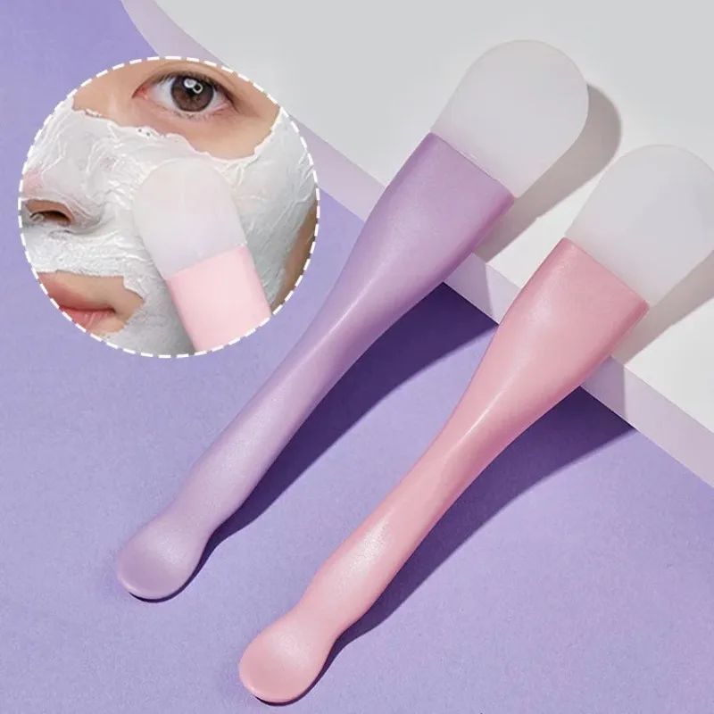 Double Head Silicone Facial Mask Brush Face Cleaning Scraper Daub Type Mud Film Special Brush Face Skin Care Tools Beauty-health