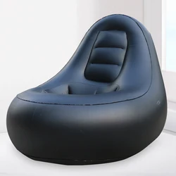 Assentos infláveis portáteis ajustados do sofá preguiçoso do ar para o interior & exterior cadeira inflável dos lounges com o otomano blow up chaise lounges