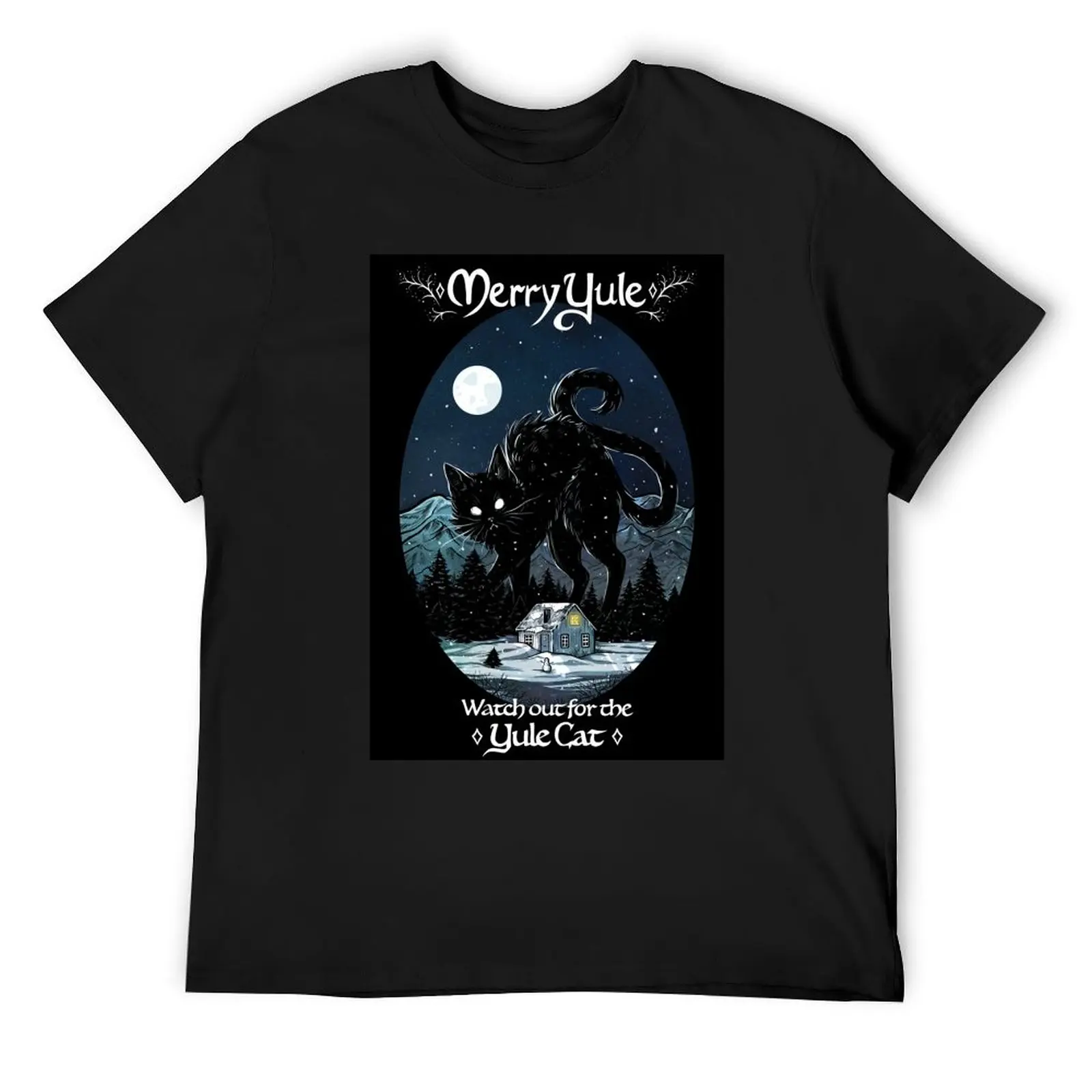 

Yule Cat T-Shirt Clothing Anime t-shirt gifts for boyfriend funny shirt cotton anime shirts men