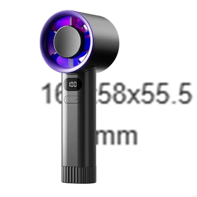 J6PE Digital Display Fan مريحة صغيرة مروحة USB مروحة Office ABS ABS للداخلية