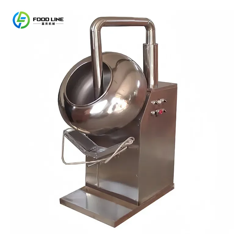 Stainless Steel Commercial Sugar Coater Ideal for Candies, Chocolate, Nuts, Tablets & Seeds CUSTOMIZED