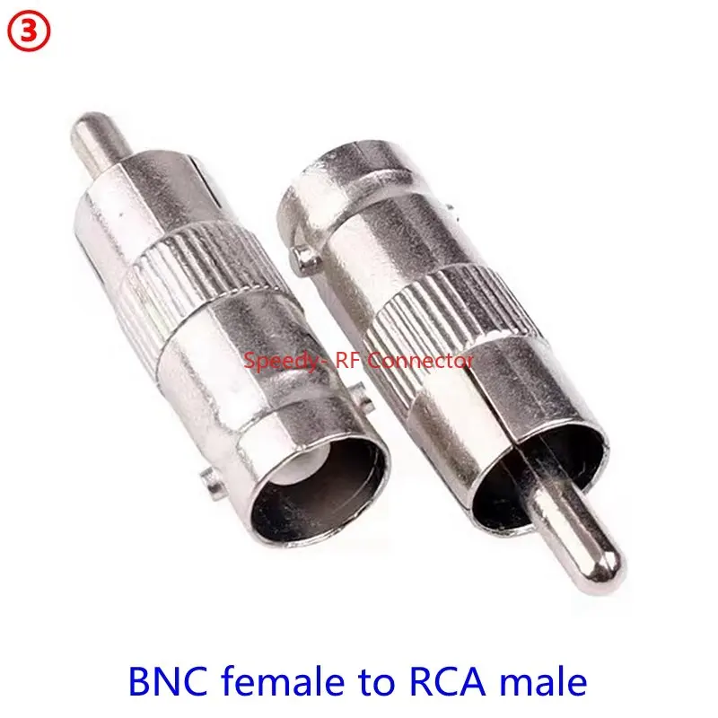 2-10Pcs Q9 BNC To RCA AV Male Female Straight Connector RCA  AV To BNC Male Female for CCTV Video High Quality Fast Delivery