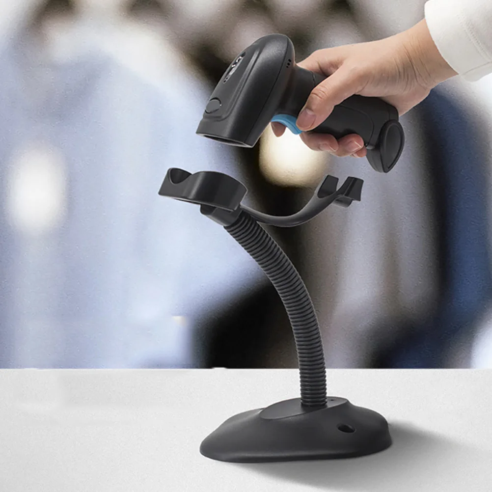 

Barcode Scanner Holder Sturdy PP Material Adjustable Portable Handheld Reader Bracket for Supermarket Store Use USB Barcode