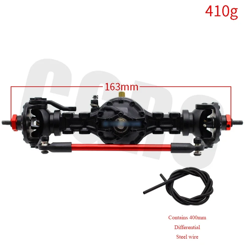 CNC Metal Alloy Front Rear Medium Differential Axle Built-in Gear For 1/14 Tamiya RC Truck SCANIA R620 R470 FH12 ACTROS MAN TGX