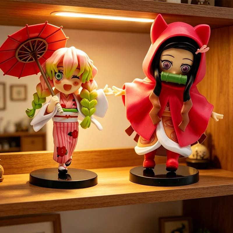 2026 Beliebte Anime-Figur Demon Slayer Kimetsu No Yaiba Puppe Plum Rain Serie Überraschungsbox Krieger Actionfigur Spielzeugmodell