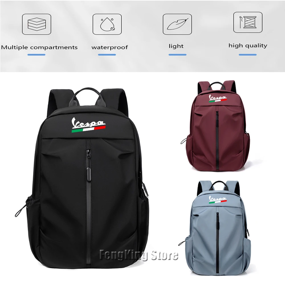 

Motorcycle backpack Oxford cloth waterproof leisure backpack For VESPA Sprint Primara Scooter GTS 300