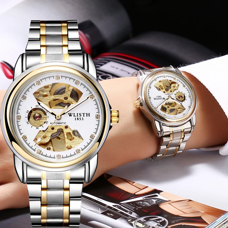 Fashion Hollow Business Tourbillon Automatic Mechanical Watch for Men