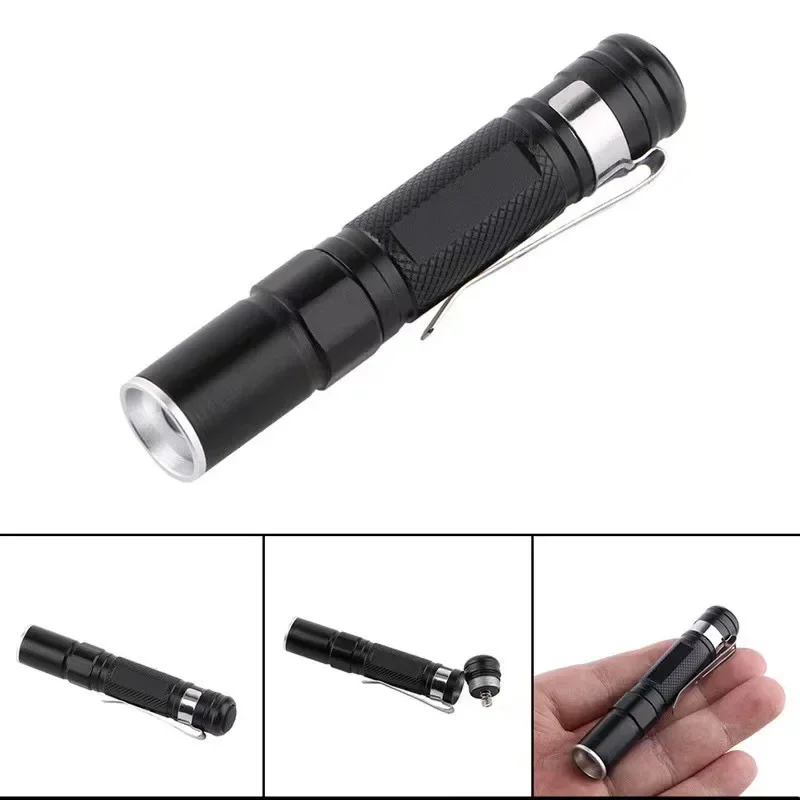 MINI Pocket Torch Powerful LED Lantern AAA Battery for Camping Hunting Portable Mini Pen LED Flashlight Waterproof Pen Light