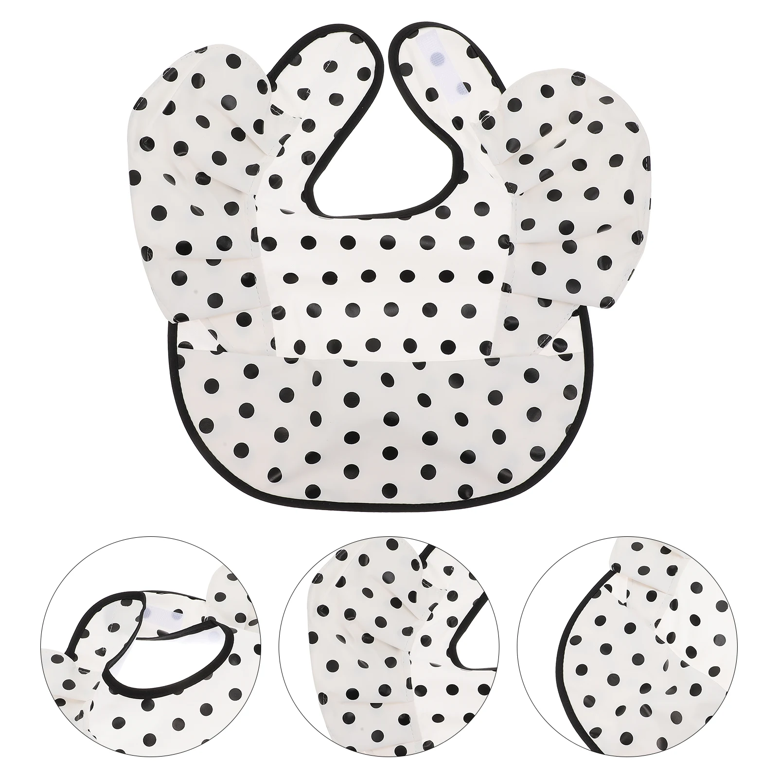 

Waterproof Bibs Baby Toddler Non woven Fabric Drooling Infant 3D Rice Bag Lace Easy Clean Reusable Kids Eating