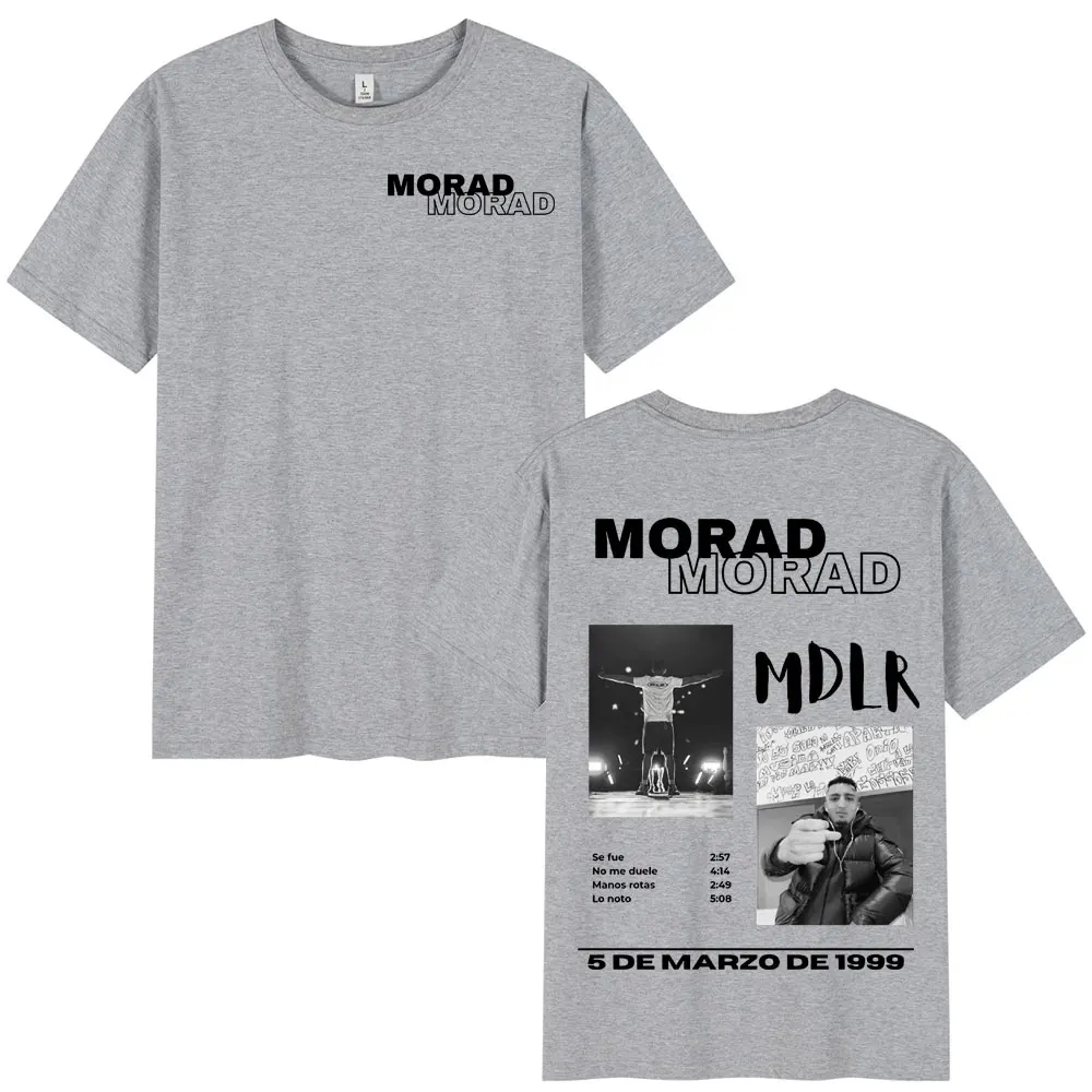 Rapper Morad MDLR Tour Album T Shirt Men's Women High Quality Cotton Tee Shirt Fashion Hip Hop Short Sleeve T-shirts Streetwear image 6