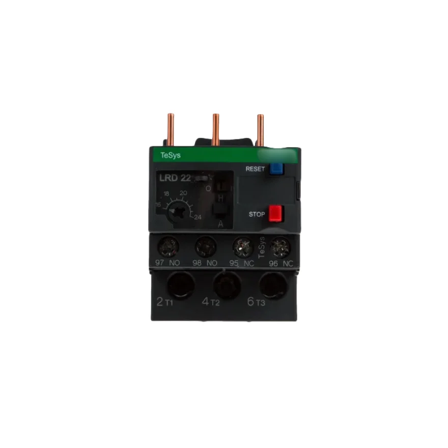 

Тепловое реле LRD22, TeSys Deca, 16-24A, 1NO+1NC, класс 10A, винтовой зажим