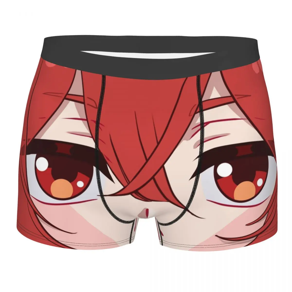 Dilucic Genshin Impact Face Underwear Men Sexy Print Customized Funny Print Boxer Shorts Panties