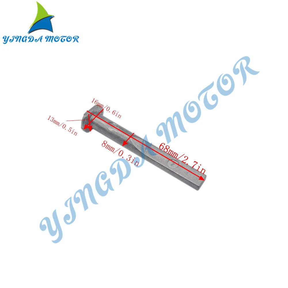 

6H3-11325 zinc Anode For Yamaha Outbaord Motor 2 Stroke 50HP 60HP 70HP 6H3-11325-00 6H311325 Boat Engine Parts