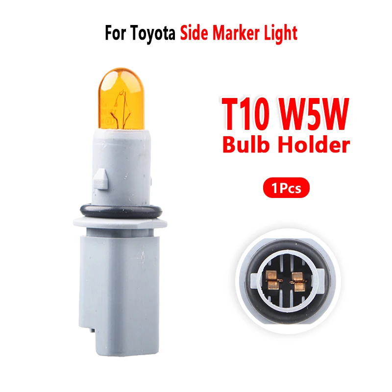 Car W5W Bulb Holder for Toyota Proace Aygo Side Marker Light Socket Base Accessories 2013 to 2025 1 Pcs