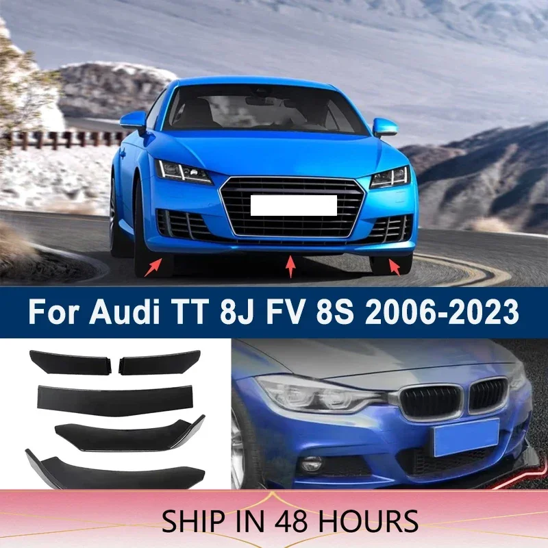 High Quality Spoiler for Audi TT 8J FV 8S 2006-2023 Rear Trunk Wing Exterior Aero Styling Accessories Adjustable 5 Pcs Sectional