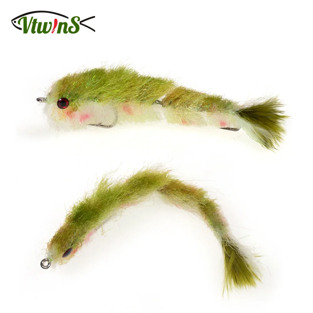 

Vtwins1pcs 4# Fly Fishing Flies Finesse Changer With Articulated Fish Spine Baitfish Lure For Trout Bass Saltwater Bait