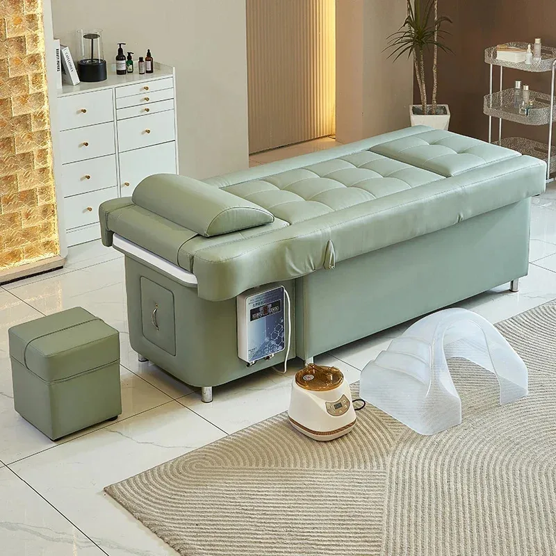 2026 صحة تدليك القدم متجر تجميل خاص شامبو سرير رفع كهربائي تدليك القدم أريكة سرير صالون تجميل الراقية الرأس
