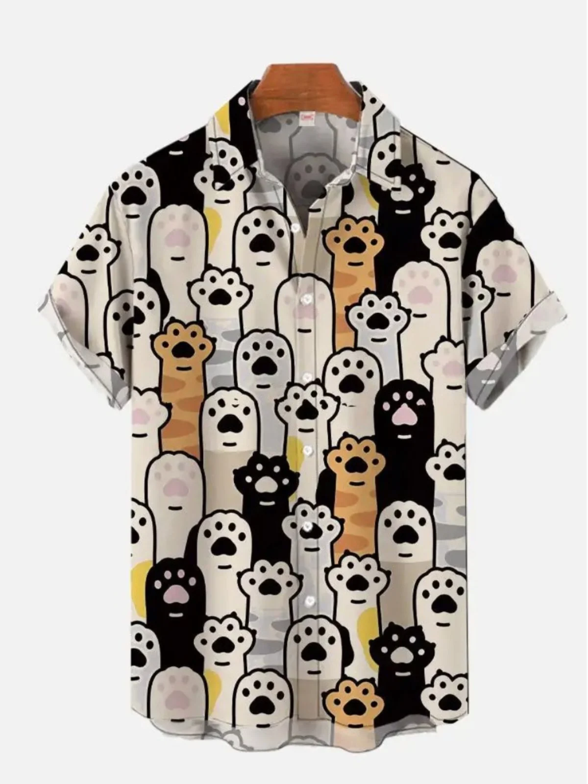 

Мужская повседневная рубашка свободного кроя с 3D-цифровой печатью на верхней части, для осенне-весеннего сезона, тонкая, стандартного размера