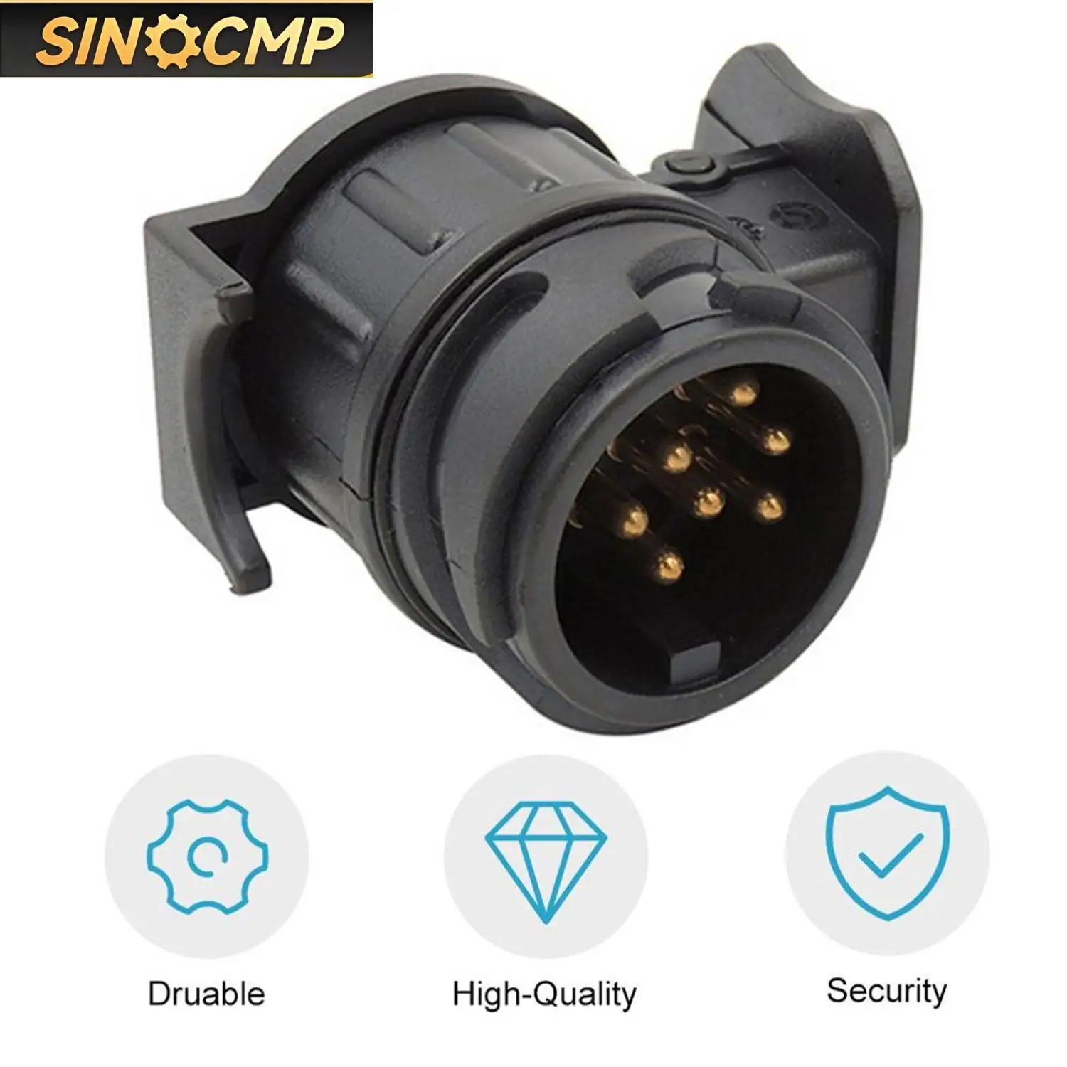 

Конвертер розеток для автомобильного прицепа, грузовика, каравана, фаркопа, переходник с 13-контактным разъемом на 7-контактный адаптер, новые автозапчасти, 1 шт.