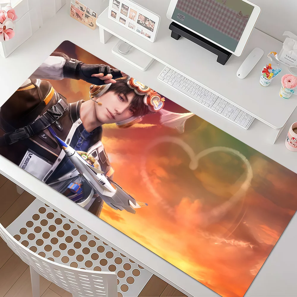 Game Love And Deepspace Caleb Mouse Pad Anti Slip Rubber Edge Locked Thickened Laptop Gaming Desk Mat