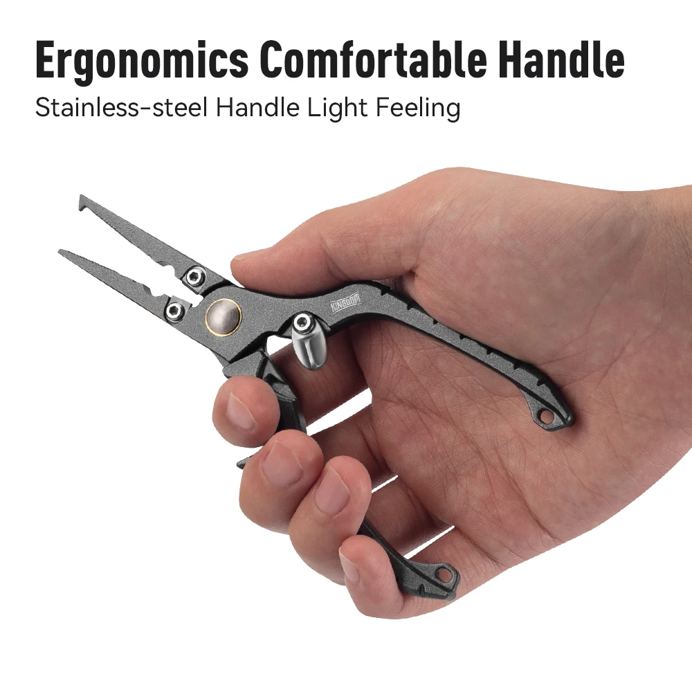 المملكة كماشة الصيد خط القاطع 94 جرام متعددة الوظائف ذو طيات الصلب عقدة مقص هوك مزيل معدات صيد الأسماك #6