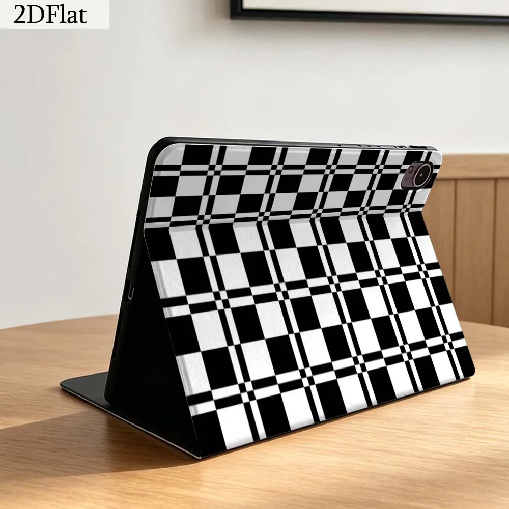 Black White Checker Pattern Gift For Honor Tab Magic Pad GT X9a 6 X9 X8A X8 V8 V7 9 V9 8 2 3 4 13.3 10 Pro Inch Tablet Case