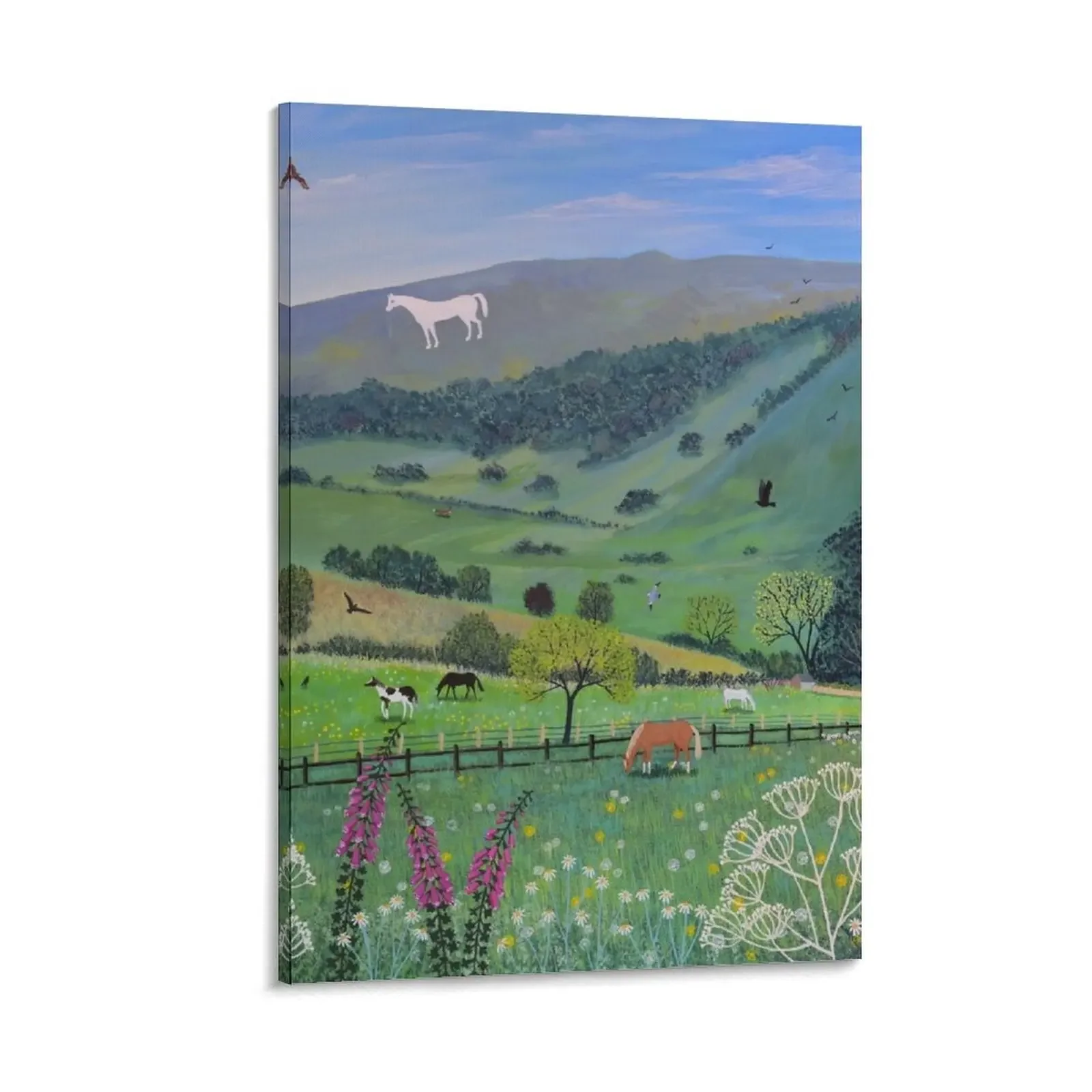 

Westbury Horse Canvas Painting decorative frames wall room anime posters canvas wall art decorative wall canvases