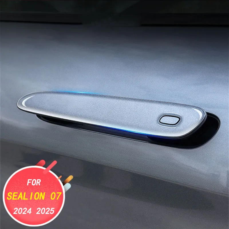 Car exterior decoration accessories, exterior door handle protective patch For BYD Sea lion 07 EV 2024 2025