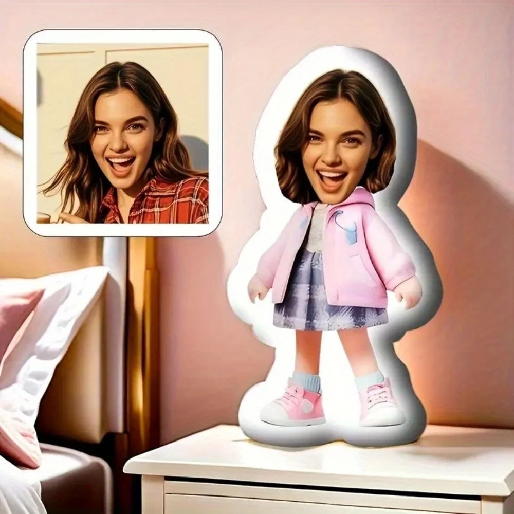 Customized Photo Pillows, Stylish Student-Designed, Suitable for Couples, Parents, Friends, Birthdays, Holidays, and Memories — Creative Printing for Living Room and Bedroom Decor, Ideal Gifts for Halloween, Easter, Valentine's Day, and Weddings