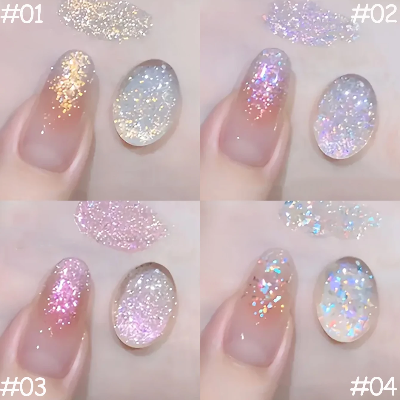 1-12pcs TC Dream Fairy Sequin Gel Nail Polish 2025 Whitening Super Glitter Fine Glitter Nail Salon Exclusive Essential Nail Art