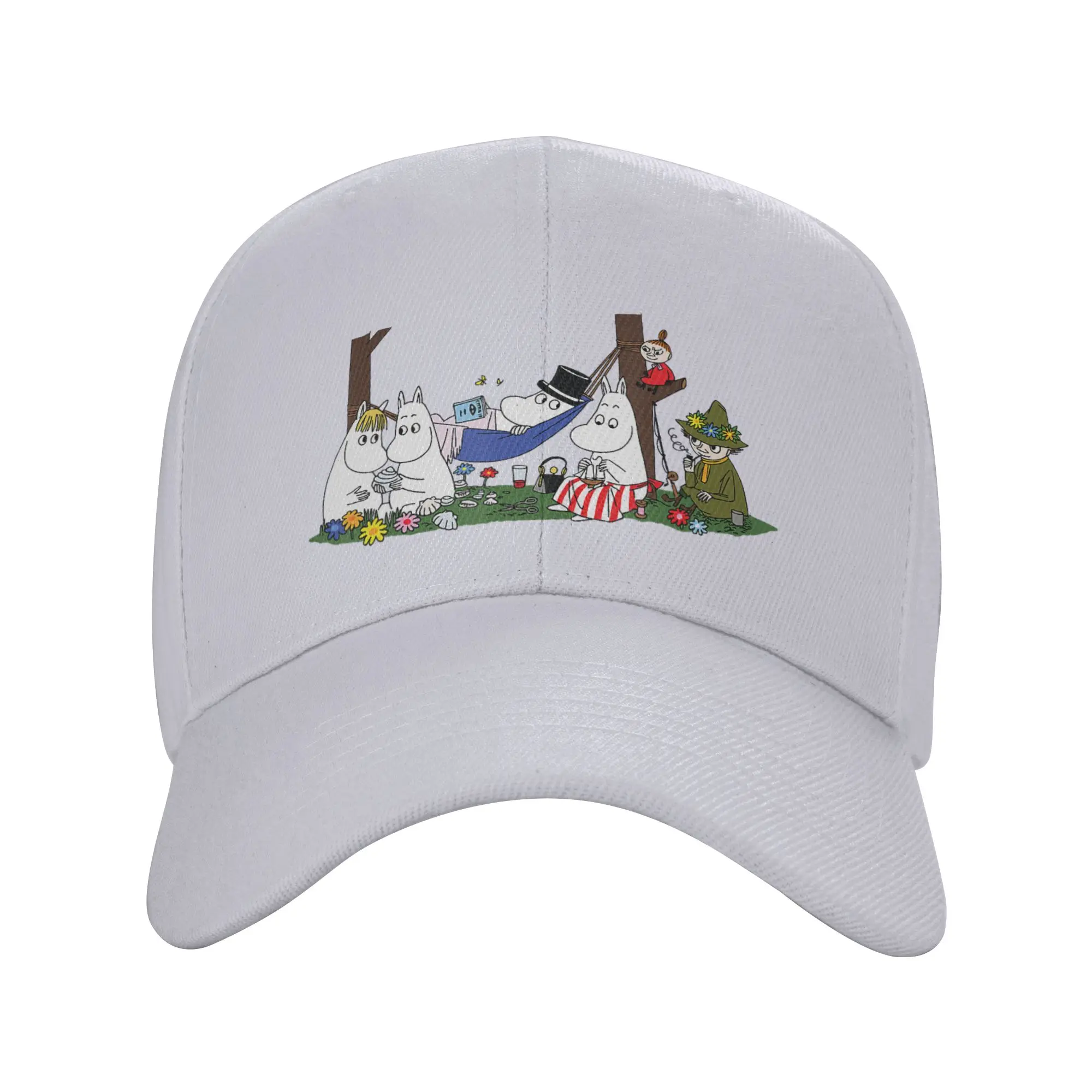 Moomings Family Relaxing Baseball Caps Men Women Fitted Trucker Worker Cap Hat Adjustable Snapback Caps Trucker Cap