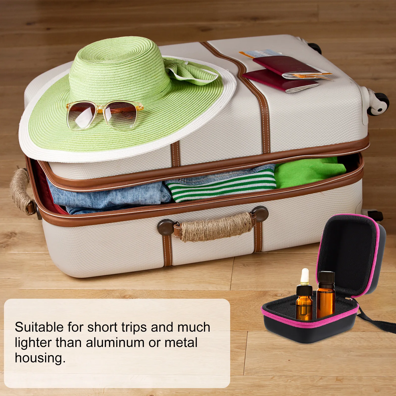 

9-Grid Essential Oil Storage Pouch Organizer for 15Ml Bottles Shockproof Wear-Resistant Lining Travel-Friendly Portable Carrying