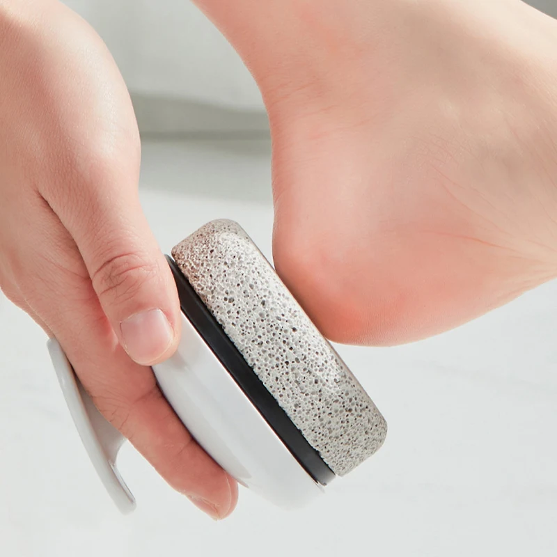 Grinding Feet Artifact Exfoliating Old Volcanic Stone Round Pumice Grinding Stone Home Frustration Foot To Foot Scraping Heel.~