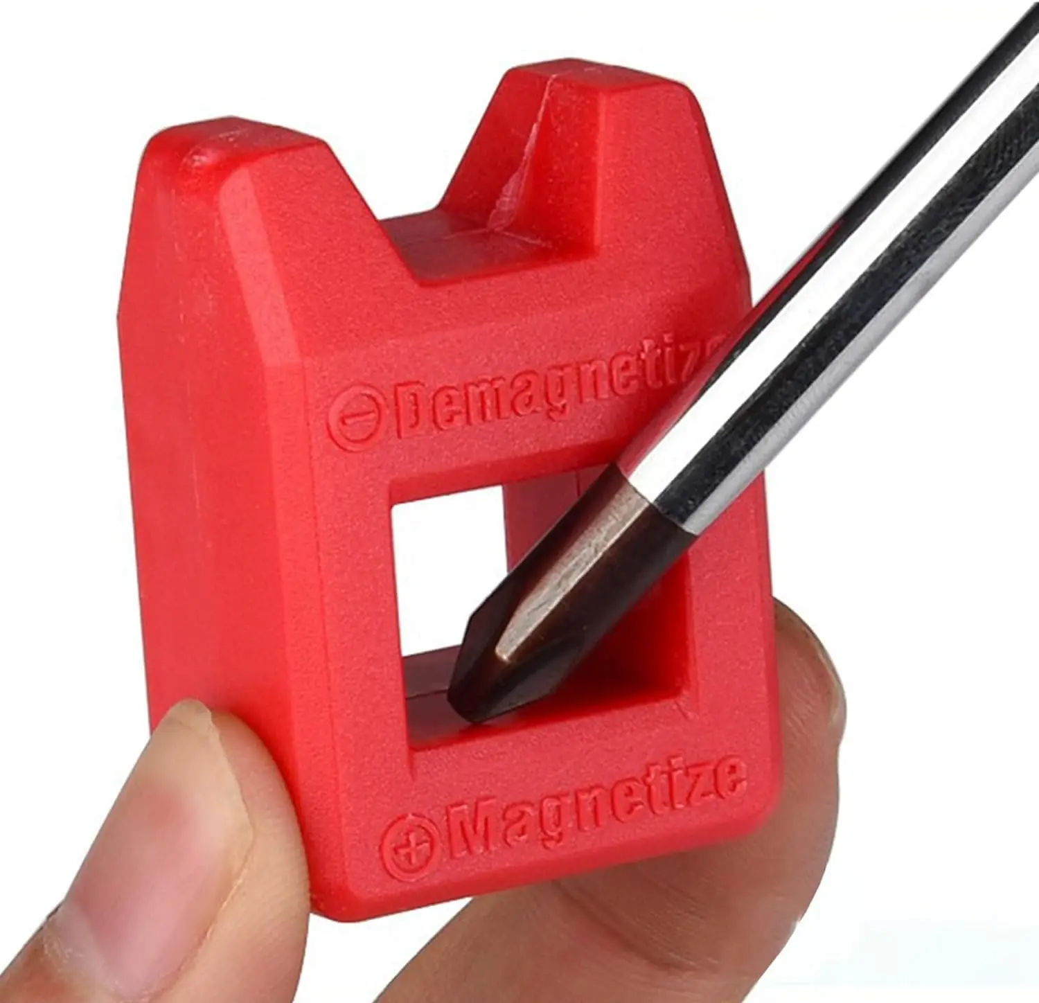 Mini Magnetizer Demagnetizer Screwdriver Magnetic Utility Pickup Tool Suitable for Screwdriver Bits Electric Drill Bits