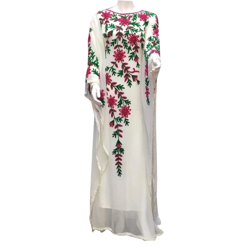 

Women Exquisite Long Skirt Moroccon Dubai Farasha Gown White Dress Sarees for Women In India