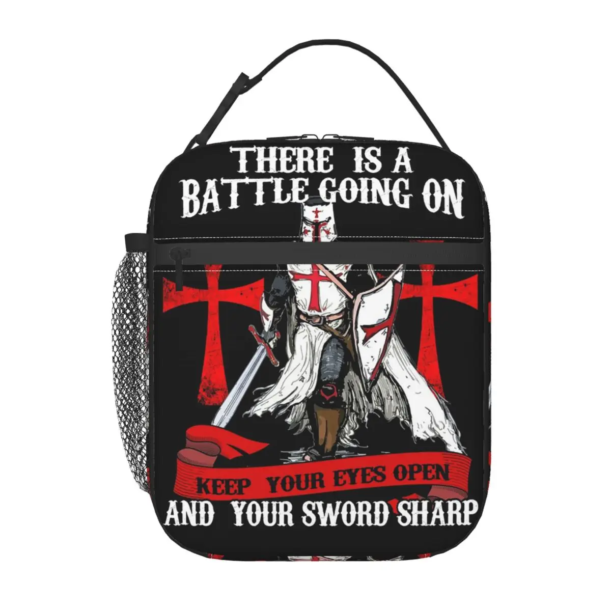 

Термосумка для обедов с изображением креста тамплиеров, средневекового меча и эмблемы, для женщин и детей, термоконтейнер для еды