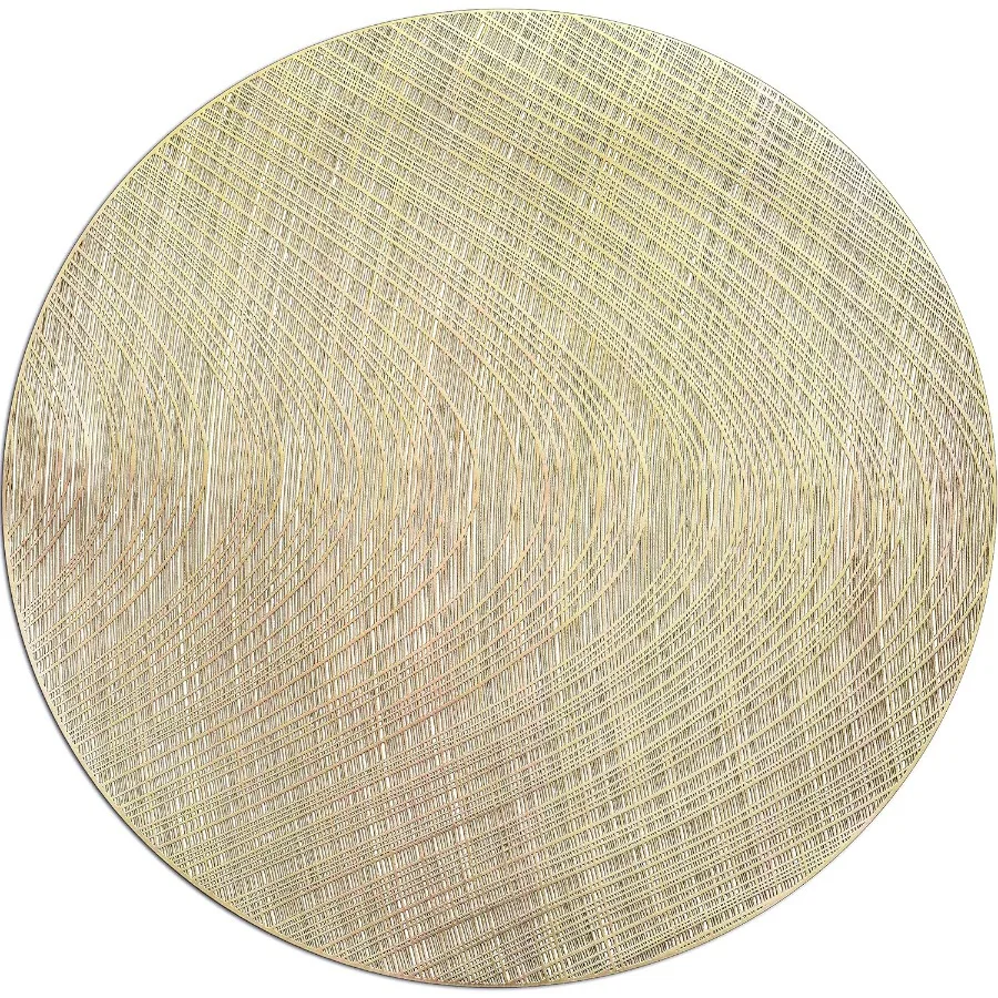 

Упаковка из 40 шт./центральные салфетки, моющиеся, легко чистящиеся, ПВХ, термостойкие, тканые виниловые коврики для стола (матовое золото ланы)