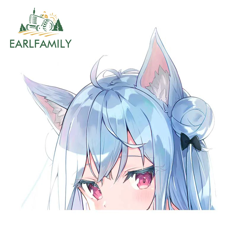 EARLFAMILY Blue Attractive Mail Template Decal Motorcycle Windshield Bumper Car Stickers Refrigerator Cartoon Anime Decoration