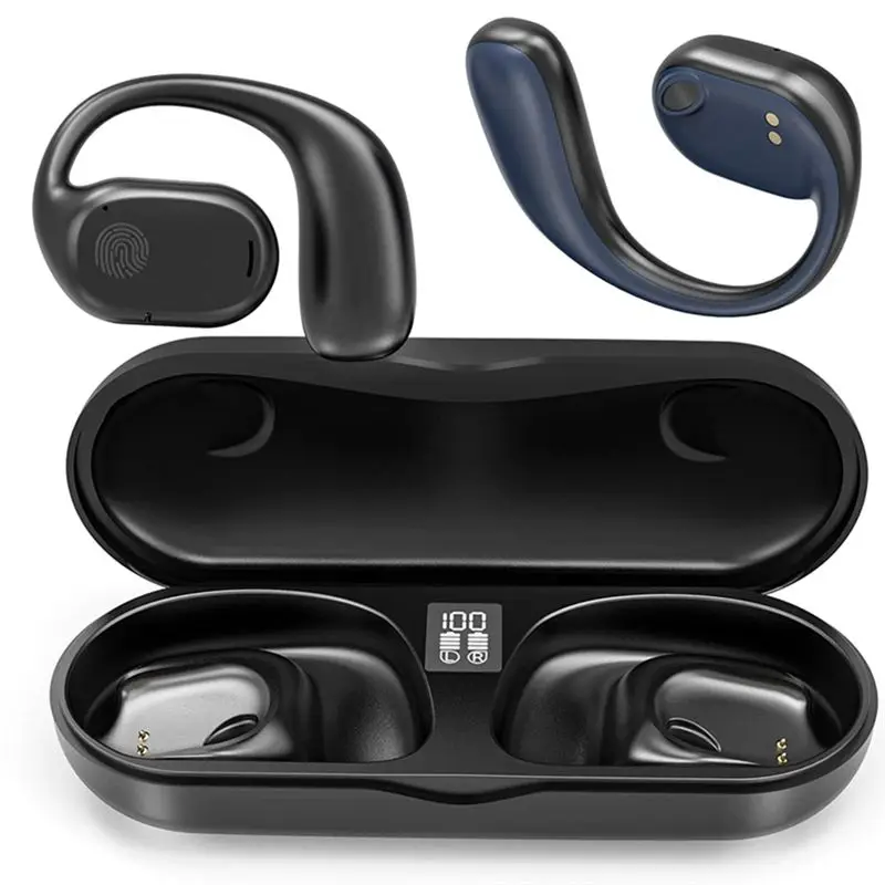 DTD464 Hot Sale-Open Ear Headphones, Bluetooth 5.3 Wireless Headphones True Wireless Open Ear Earbuds with Earhooks Sports Headp