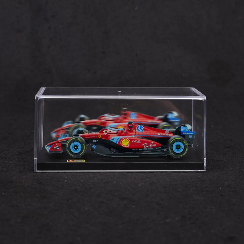 New 2024 Bburago F1 1:43 Ferrari Sf-24 Miami Gp Alloy Miniature Diecast Model Formula 1 Ferrari #16 #55 Custom Toys Kids Gift