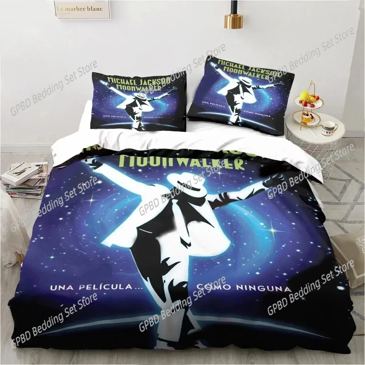 3D Printing Michael Jackson Comfortable Duvet Quilt Cover Pillowcase Bedding Set Children Bedroom Decoration Home Textile
