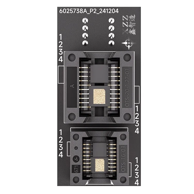XZZ-enchufe programador BIOS de paso 4 en 1, adaptador SOP8 WSON8 QDFN8, quemador Flash EEPROM de 8 pines para Kit de herramientas de reparación de placa base de ordenador portátil