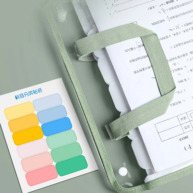 1Pcs Large Capacity Portable Transparent Waterproof Tote Folder, Expandable File Storage Pocket With Built-In Organizer