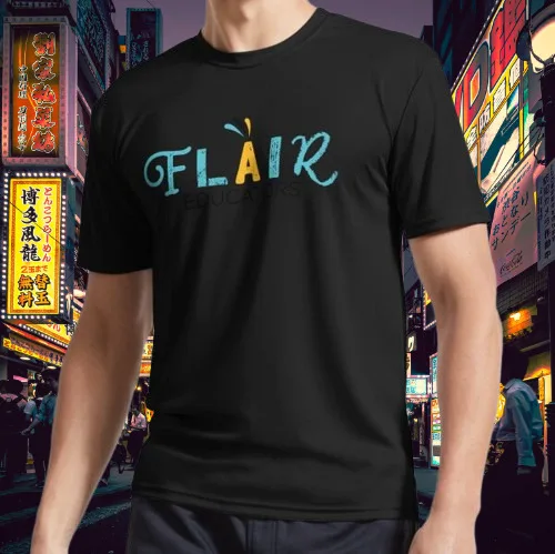 FLAIR Logo Active T-Shirt Logo T-Shirt Funny Logo Tee T-Shirt Size S to 5XL