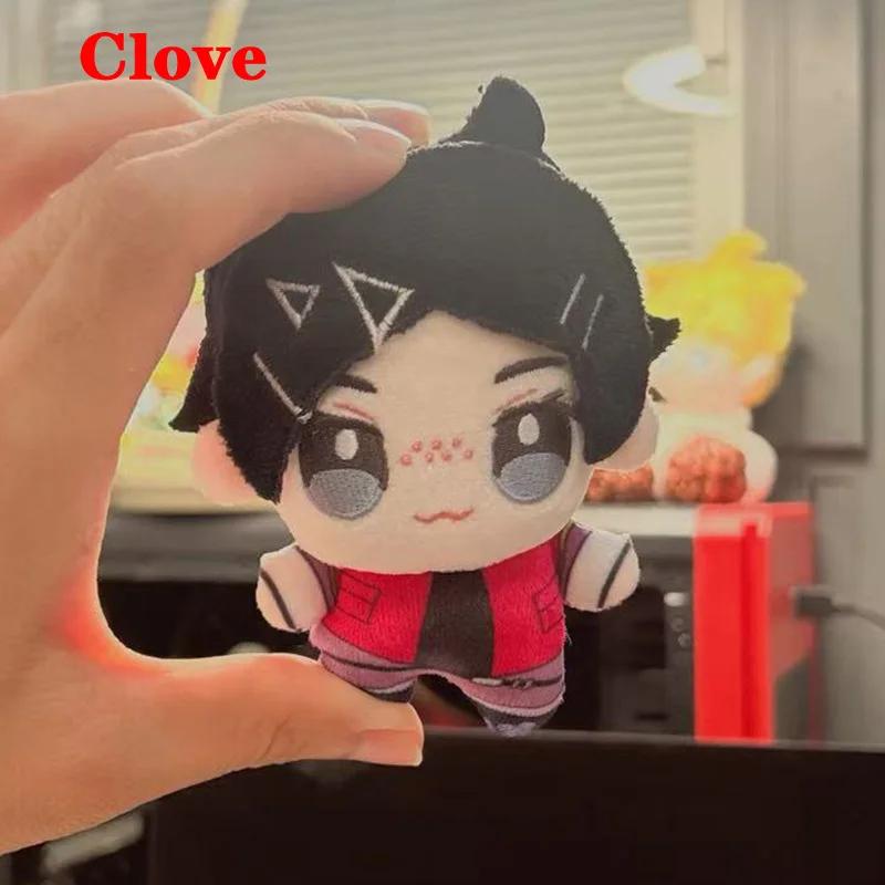 Lovely 10cm Anime Game VALORANT Clove Green Hair Gekko Plush Toys Cute Cartoon Keychain Backpack Bag Pendant Funny Plushie Doll