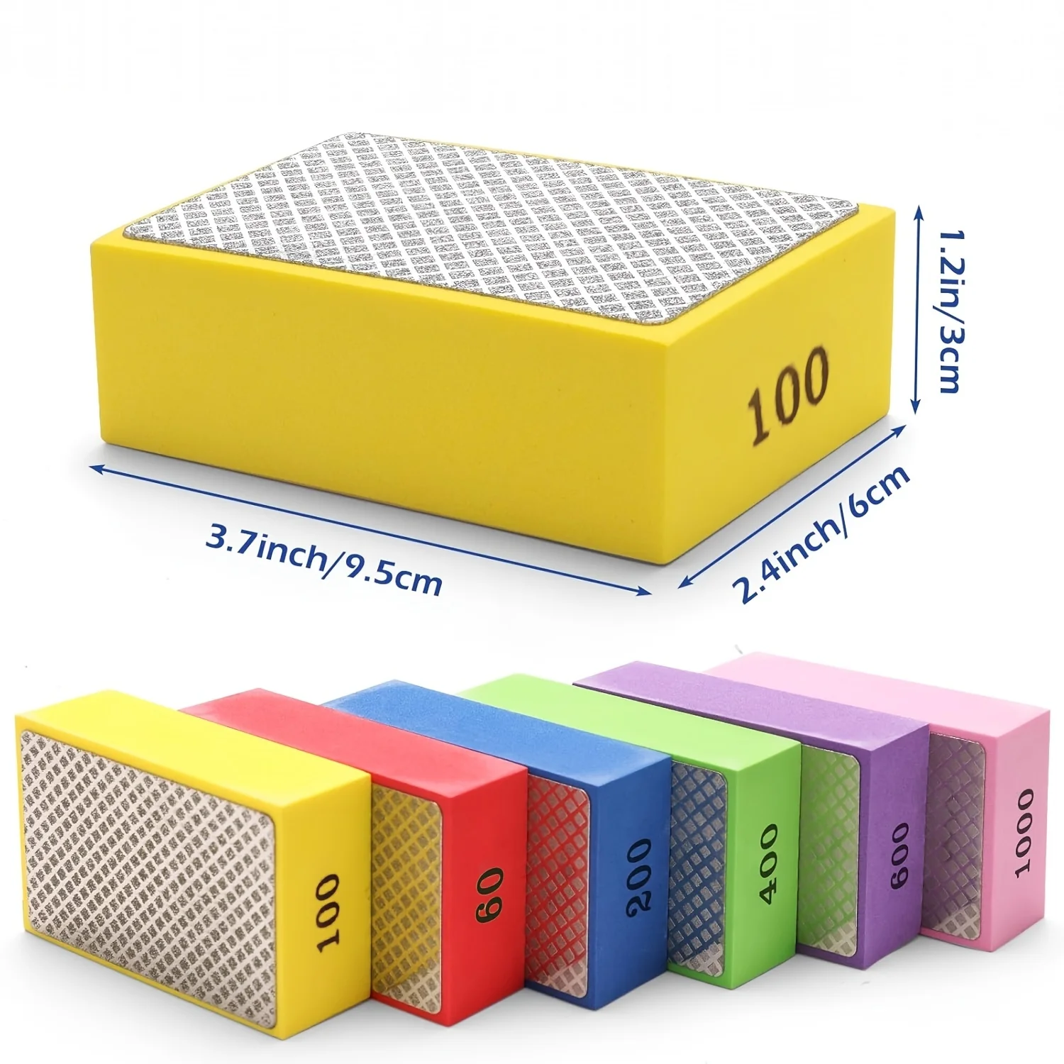 1PC Glass Tile Stone Cutting Collapse Porcelain Trimming Tool Polishing Deburring Wipe Board Diamond Hand Wipe Manual Tool