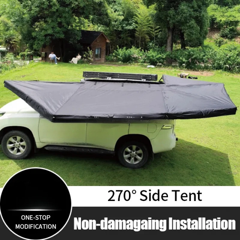 4x4 Off Road Car Accessories Outdoor Camping 2.5M Free Standing Foldable Side Tent 270 Degree Awning