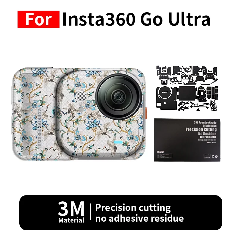 

Для Insta360 Go Ultra Skin Insta360 Go Ultra Наклейка для экшн-камеры Защитная пленка с полным покрытием, без остатков