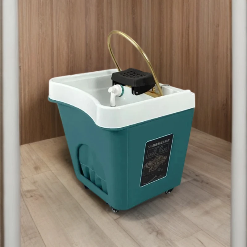 

Head Spa Salon Shampoo Chair Portable Hairdressing Bowl Waterfall Salon Chair Therapy Lavacabezas Head Spa Commercial Furniture