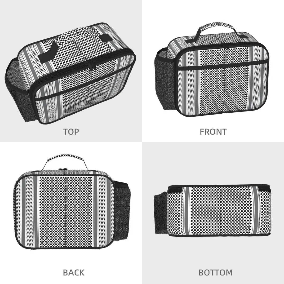 The Modern Great Keffiyeh Insulated Lunch Bag for Women Office Cooler Thermal Food Box Tote Portable Lunch Boxes Container